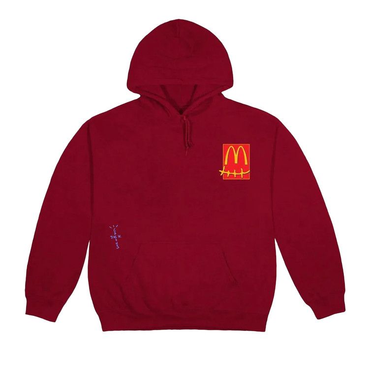 Cactus Jack By Travis Scott X Mcdonald's Live From Utopia Sticker Hoodie 'cardinal'