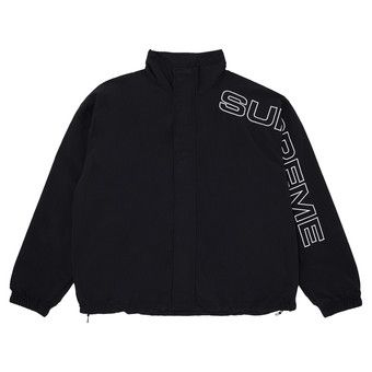 Buy Supreme Spellout Embroidered Track Jacket 'Black