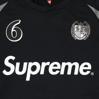 Lサイズ　Supreme Crest Soccer Jersey Black Supreme Crest Soccer Jersey (FW24) - $98