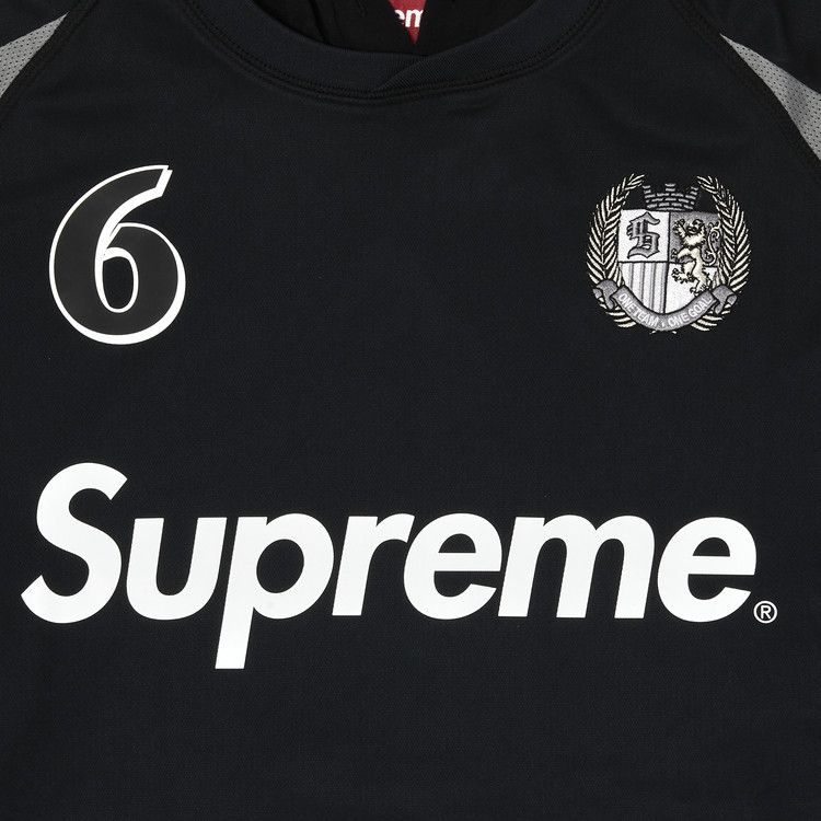 Buy Supreme Hooded Soccer Jersey 'Black' - FW23KN37 BLACK | GOAT