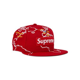 「セール中」Supreme Worldwide Box Logo New Era Supreme Worldwide Box Logo New Era (FW23) - $54