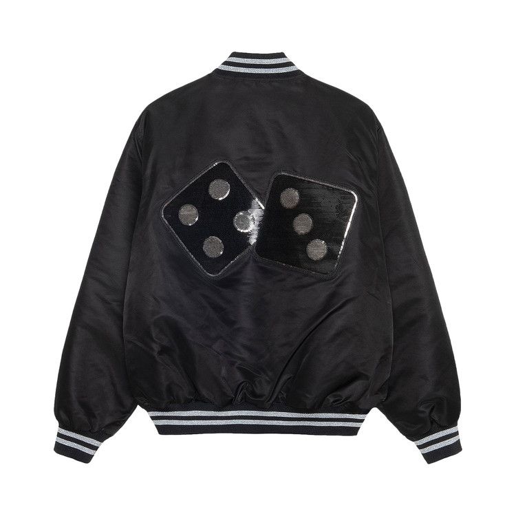 Stussy Sequins Satin Jacket Black