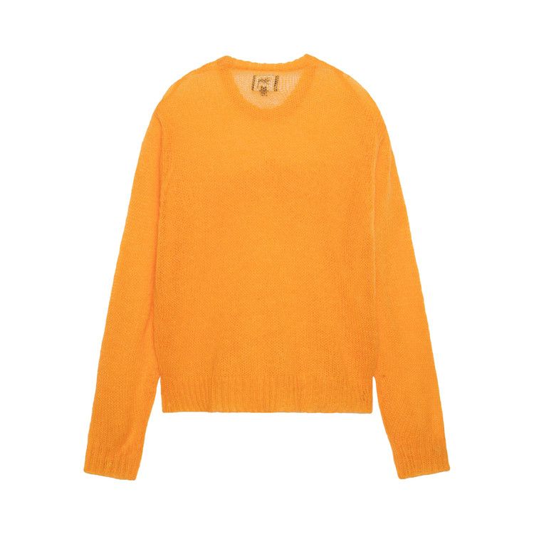 Stussy Loose Knit Logo Sweater 'orange'