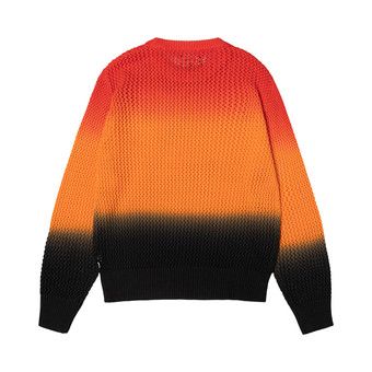 Buy Stussy Pigment Dyed Loose Gauge Sweater 'Lava' - 115647