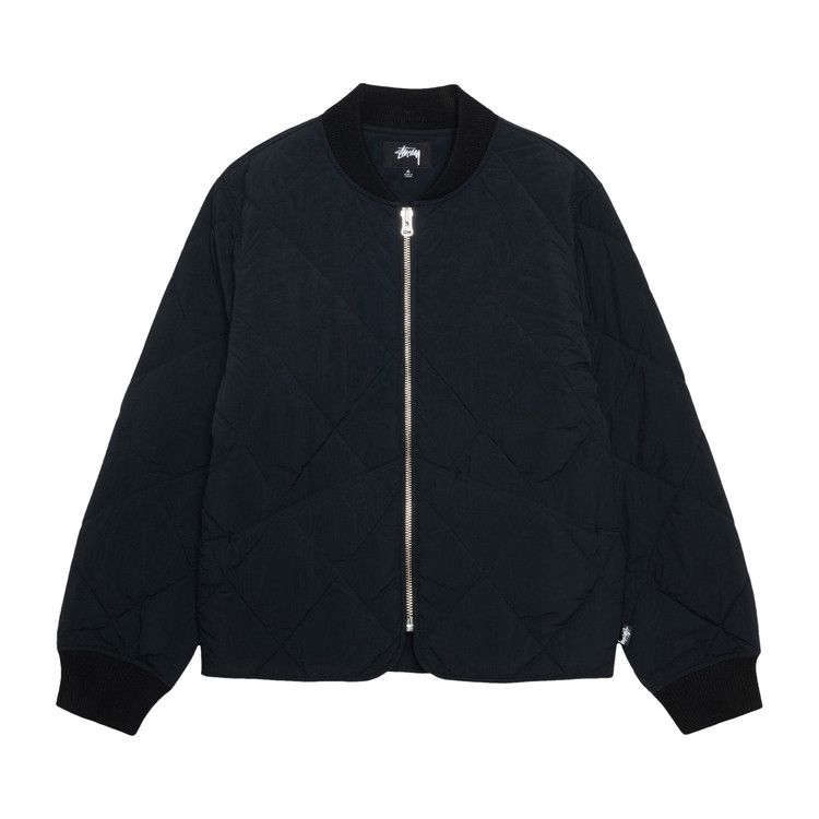 Stussy 8 Ball Quilted Liner Jacket 'black'