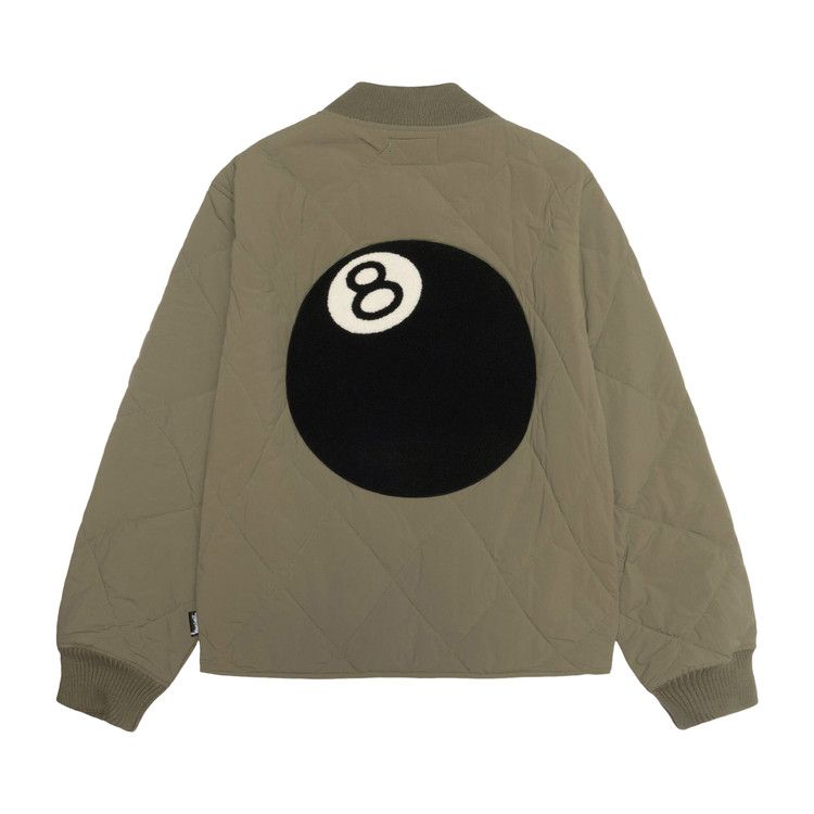 Stussy 8 Ball Quilted Liner Jacket Olive