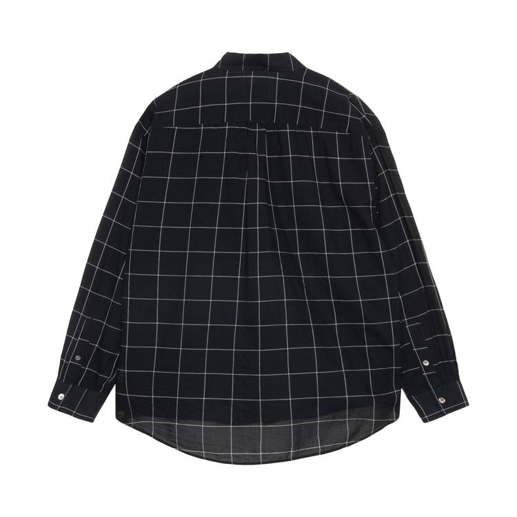 Buy Stussy Light Weight Classic Shirt 'Black Windowpane' - 1110289