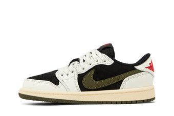 Buy Travis Scott x Air Jordan 1 Retro Low OG PS 'Olive' - DZ5909