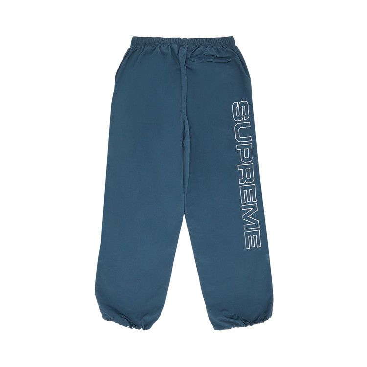 Buy Supreme Spellout Embroidered Track Pant 'Dark Blue 