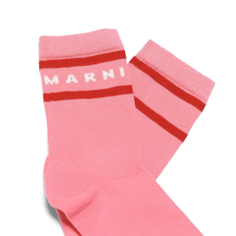 moromini Striped Socks: Red and Pink 3.5-5 Toddler | EU 19-22