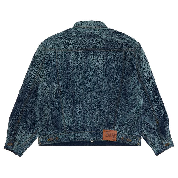 Buy Supreme Crackle Denim Trucker Jacket 