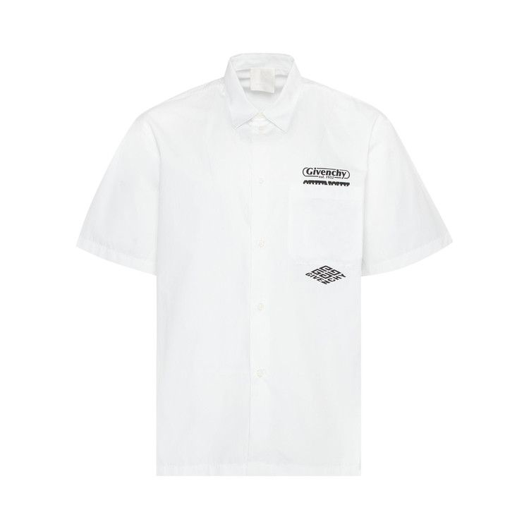 Buy Givenchy Hawaiian Shirt With Front Pocket 'White