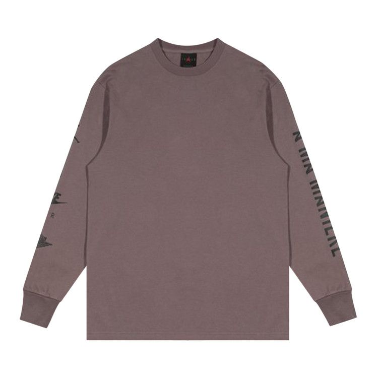 Air Jordan X A Ma ManiéRe Long-Sleeve T‑Shirt Clay