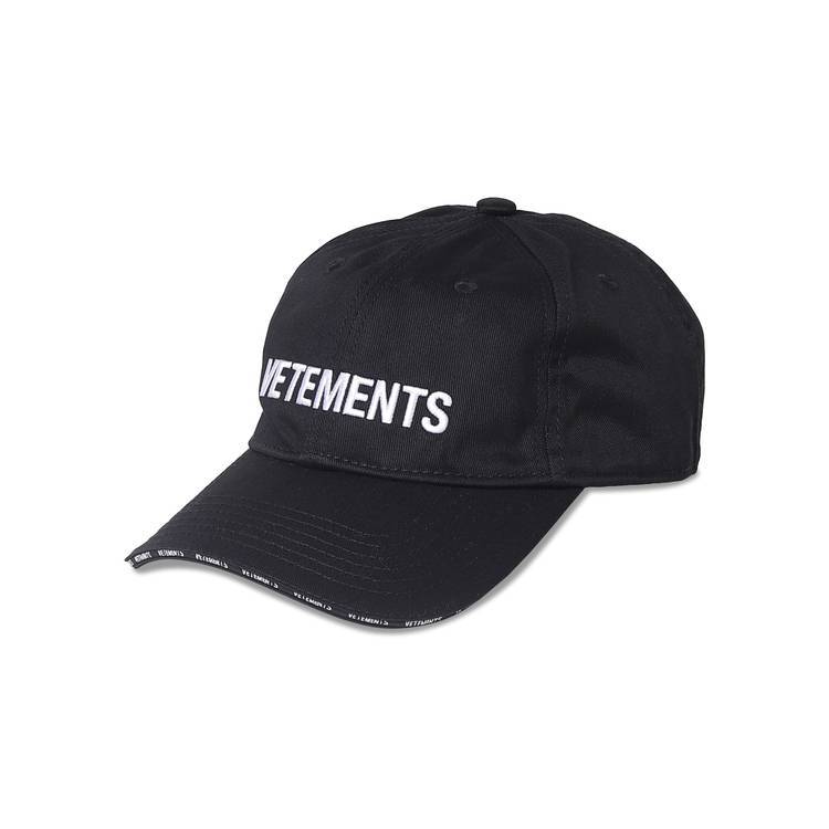 Buy Vetements Iconic Logo Cap 'Black' - UE54CA180B BLAC | GOAT