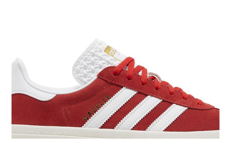 Ladies red adidas outlet gazelle trainers