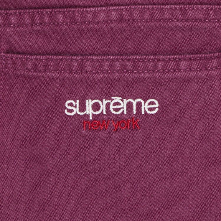 supreme baggy jean plum 32 バギー デニム プラム supreme baggy jean