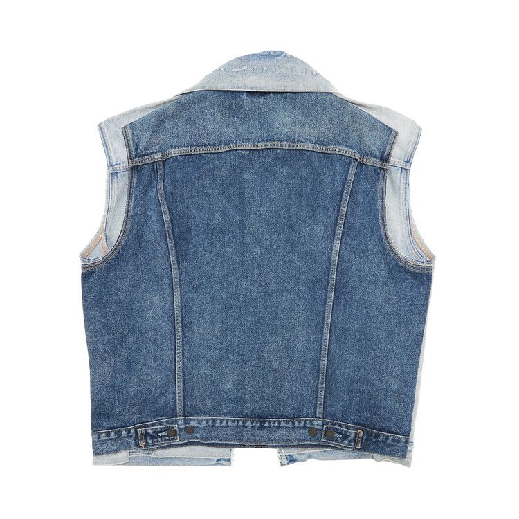 Buy Vetements x Levi's Double Layer Metal Denim Vest 'Blue 