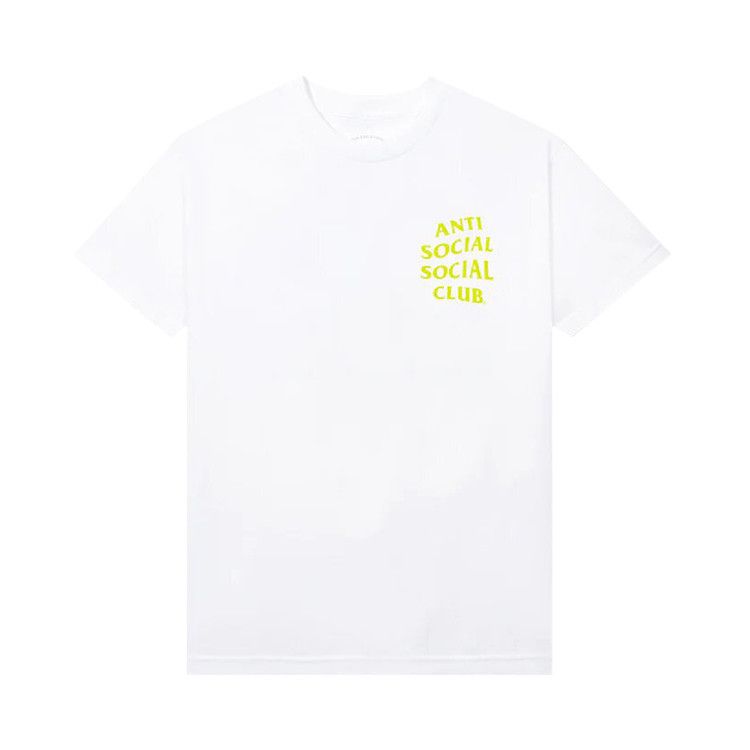 Buy Anti Social Social Club Yellow Banded Tee 'White' - 0657 Buy Anti Social Social Club Yellow Banded Tee 'White' - 0657