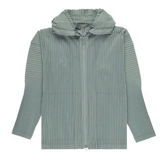 homne plisse issey miyake メッシュジップアップトップス Men's Clothing | SchaferandweinerShops | Issey Miyake Homme