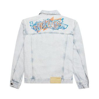 Buy Off-White Graffiti Embroidered Denim Skate Jacket
