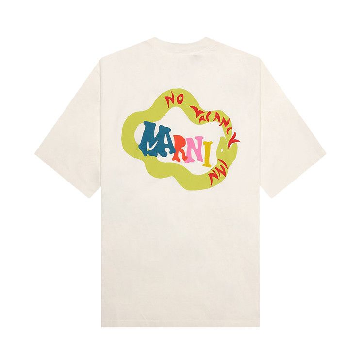 Tシャツ・カットソー MARNI No Vacancy In Crop Shirt Limestone CAMA0540SXUTL00400W Marni x No Vacancy Inn Cropped Long Sleeve Shirt in