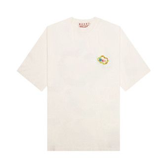 Tシャツ・カットソー MARNI No Vacancy In Crop Shirt Limestone CAMA0540SXUTL00400W Marni x No Vacancy Inn Cropped Long Sleeve Shirt in