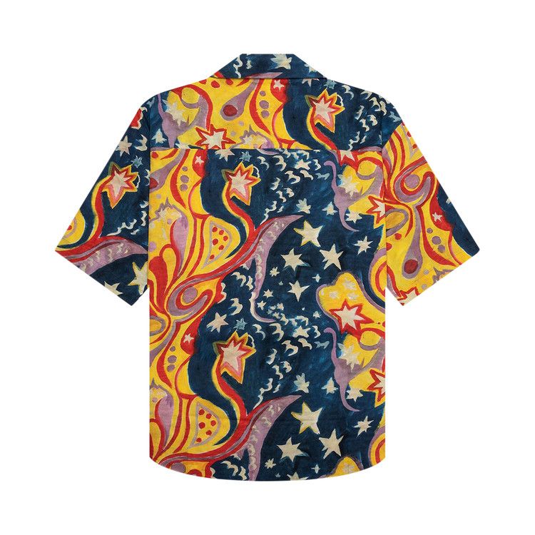 Marni X No Vacancy Inn Poplin Bowling Shirt Royal