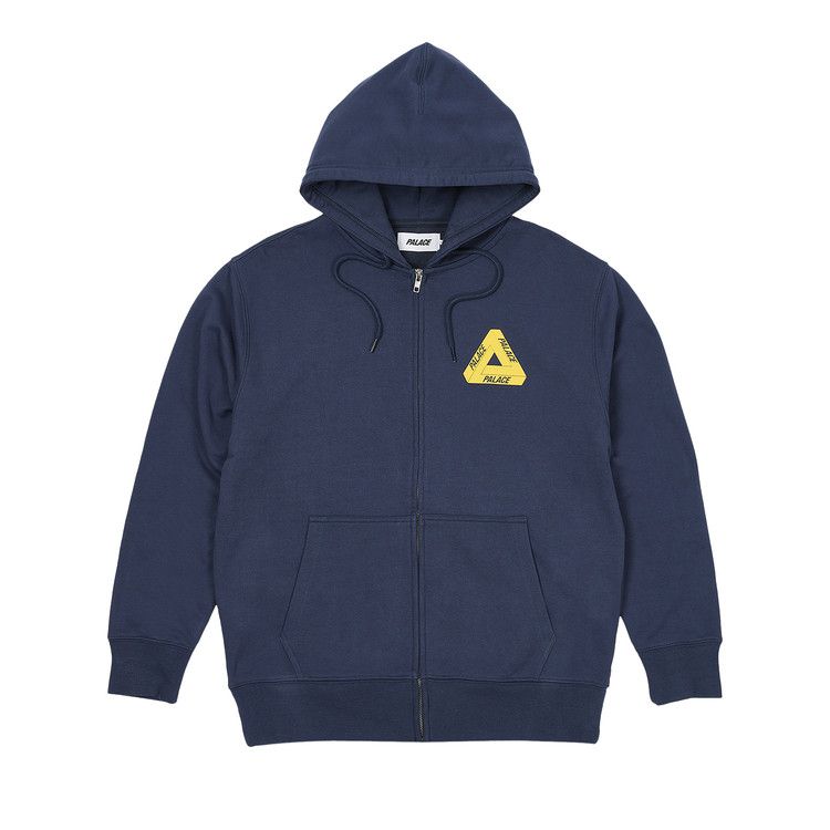 Buy Palace Tri-Puff Print Zip Hood 'Navy' - P24HD007 | GOAT