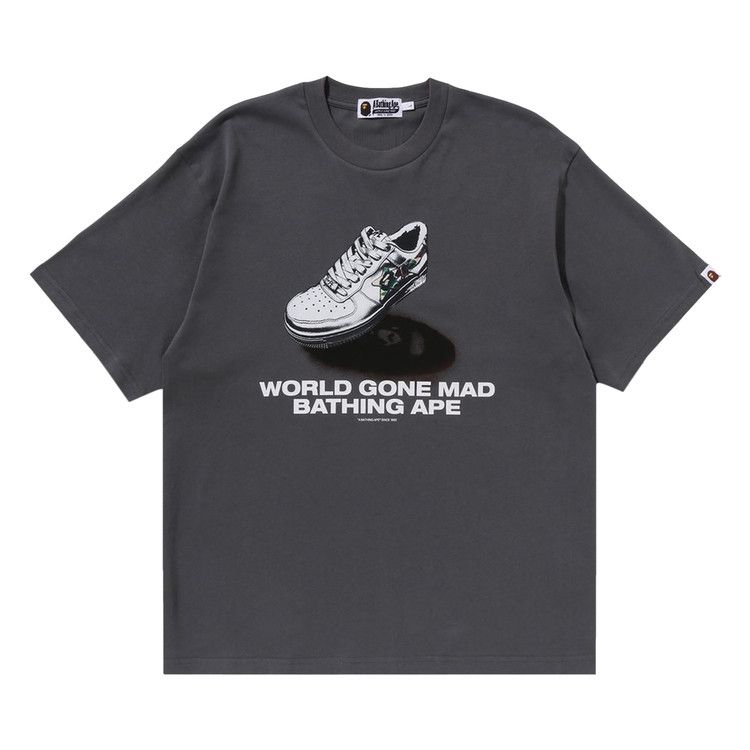 Buy BAPE Shoes Graphic Tee 'Grey' - 1J80 109 055 GREY | GOAT CA