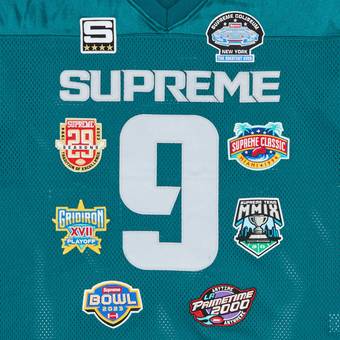 Supreme Championships Embroidered Football Jersey 'Dark Teal'