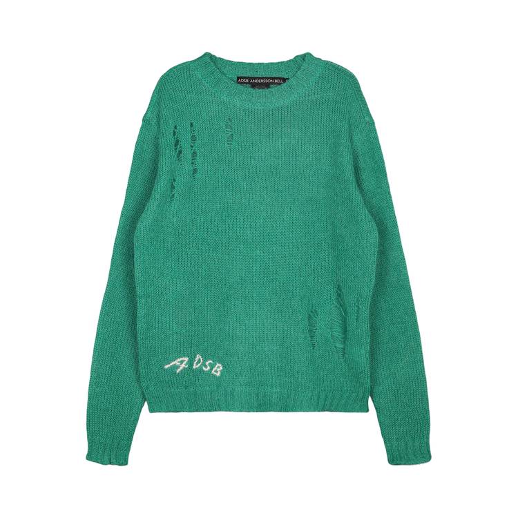 Andersson Bell Kid Mohair Crewneck Sweater 'Green'