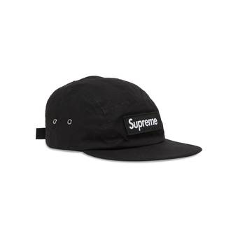Buy Supreme Waxed Cotton Camp Cap 'Black' - FW23H26