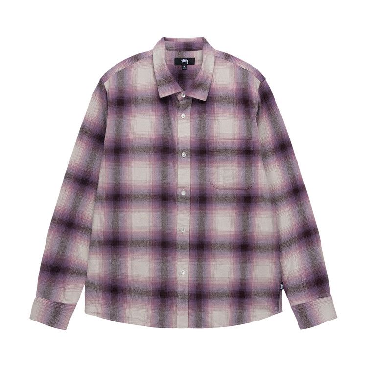 Stussy Bay Plaid Shirt 'berry'
