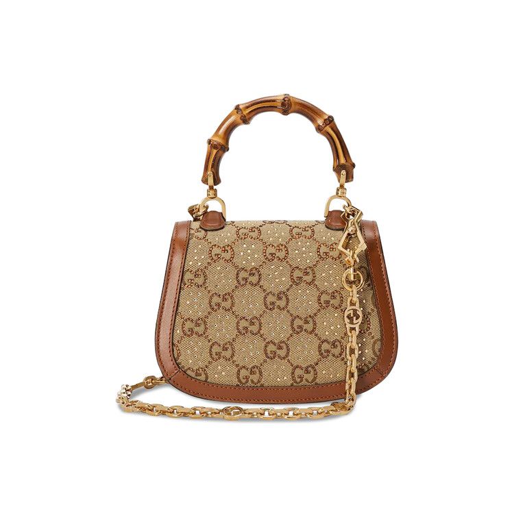 Gucci Bamboo 1947 Mini Top Handle Bag Beige