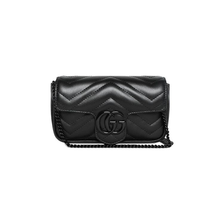 Gucci Gg Marmont Matelasse Super Mini Bag Black Culture Circle