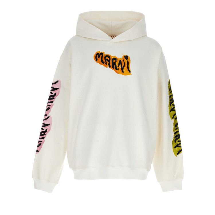 Marni Logo Hoodie 'Natural White' — foto 2