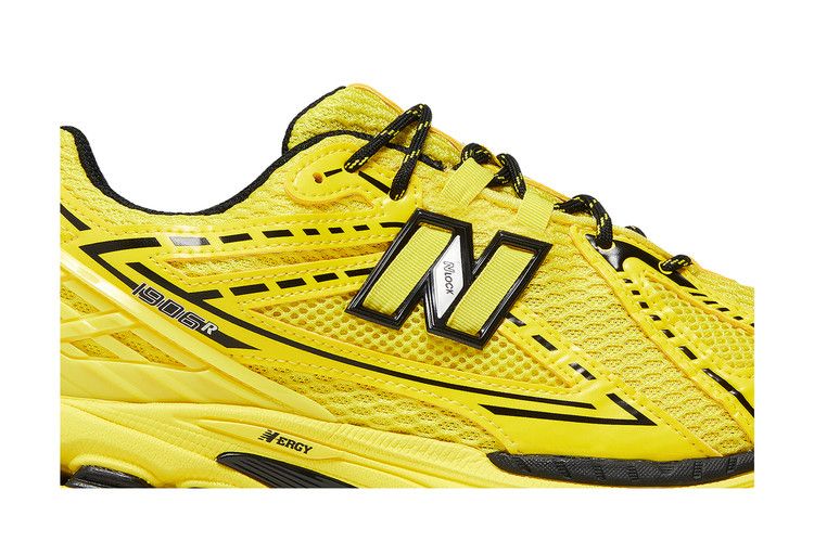 スニーカー Ganni Yellow synthetic leather and fabric sneakers 17589236DB_14_f.jpg?impolicy=