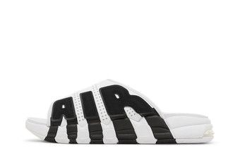 Buy Air More Uptempo Slide 'White Black Red' - FB7818 100 | GOAT