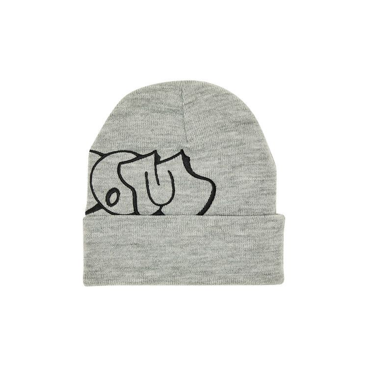 Buy Supreme MF DOOM Beanie 'Heather Grey' - FW23BN74