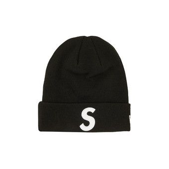 新品 supreme x newera logo beanie black Buy Supreme x New Era S Logo Beanie 'Black' - FW23BN42 BLACK | GOAT