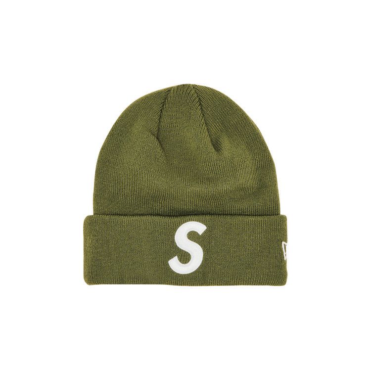 Buy Supreme x New Era S Logo Beanie 'Olive' - FW23BN42 OLIVE | GOAT