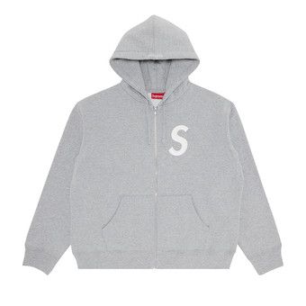 On Hoodie グレー S Buy Supreme S Logo Zip Up Hooded Sweatshirt 'Heather Grey