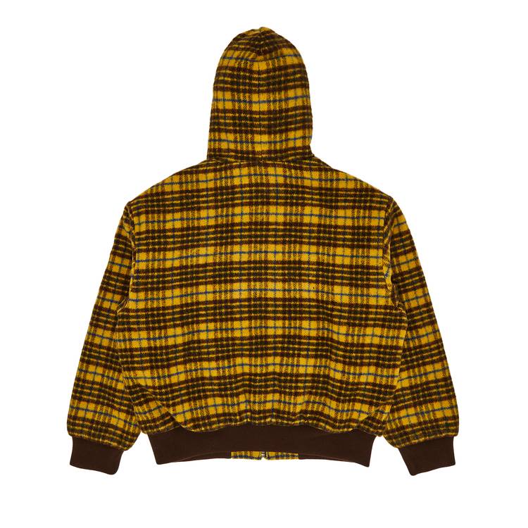 Buy Supreme Plaid Wool Hooded Work Jacket 'Brown' - FW23J46