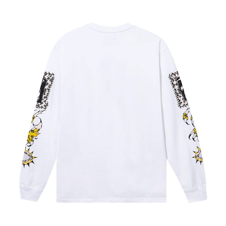 Buy Market Warped Beware Long-Sleeve T-Shirt 'White' - 398000373
