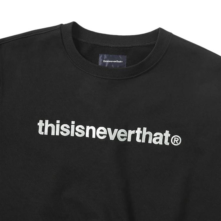 Buy thisisneverthat T-Logo Crewneck 'Black' - TN230TSWCW01 BLAC