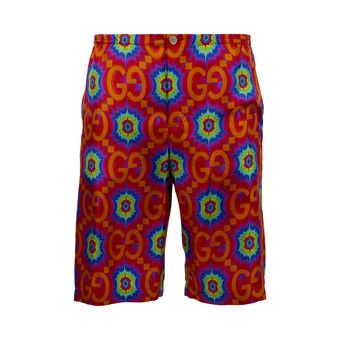 美品 GUCCI Psychedelic GG Nylon Shorts 44 833301_ZASZD_1000_001_100_0000