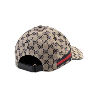 Buy Gucci Original GG Canvas Baseball Hat With Web 'Beige/Blue