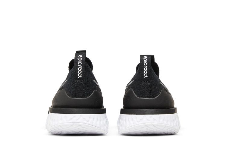 Epic phantom react flyknit clearance black white