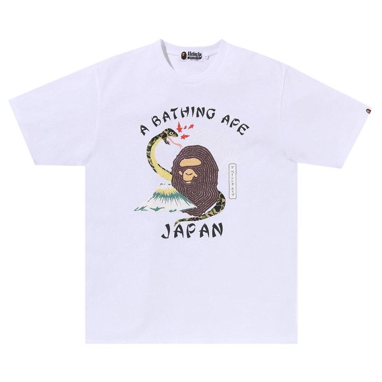 エイプTシャツ Buy BAPE Japanese Culture Tee 'White' - 1J30 109 014 WHITE