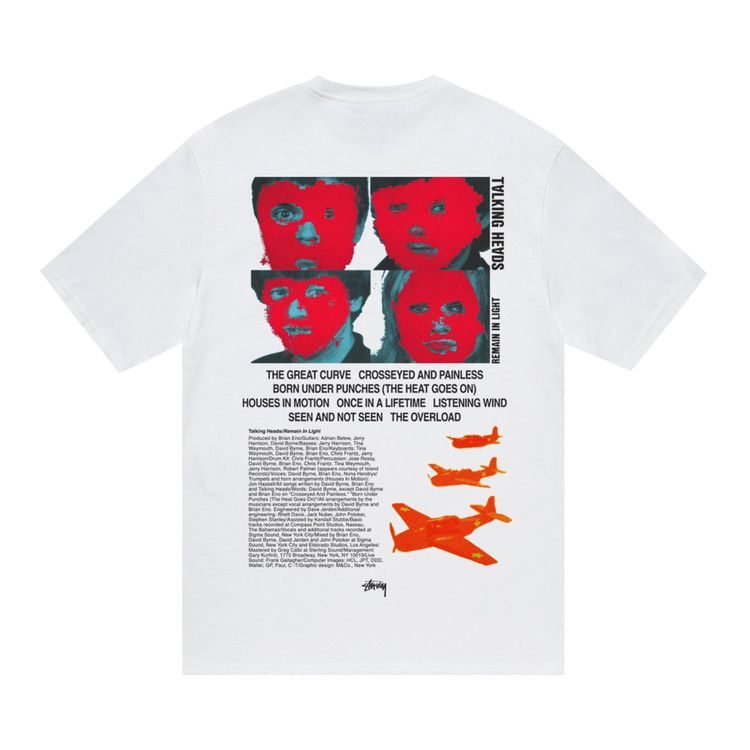 Stussy Talking Heads Remain In Light T-Shirt White